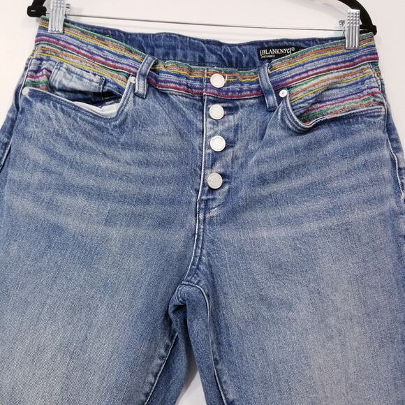 Blank NYC The Varick Kick Flare Rainbow Jeans - Picture 2 of 13